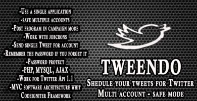 Tweendo – Schedule Tweets For Twitter PHP Script