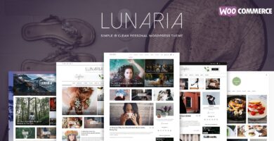 Lunaria – Clean Personal WordPress Theme