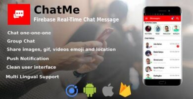 Chatme – Ionic 4 Real-Time Firebase Chat Messenger