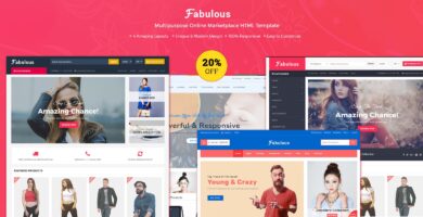 Fabulous – Multipurpose eCommerce HTML Template