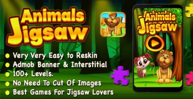 Animals Jigsaw Puzzle – iOS Source Code
