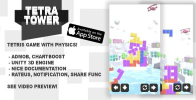 Tetra Tower – Unity Game Source Code