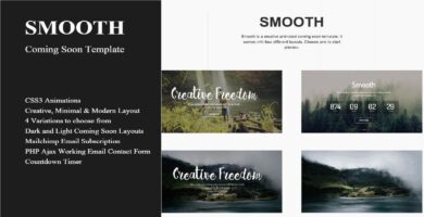 Smooth – Coming Soon Template
