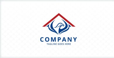 Eagle Roofing Logo Template