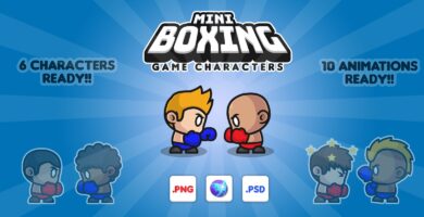 Mini Boxing – Game Characters