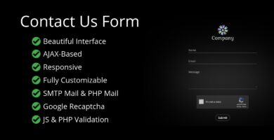 Beautiful AJAX Contact Form with Animations