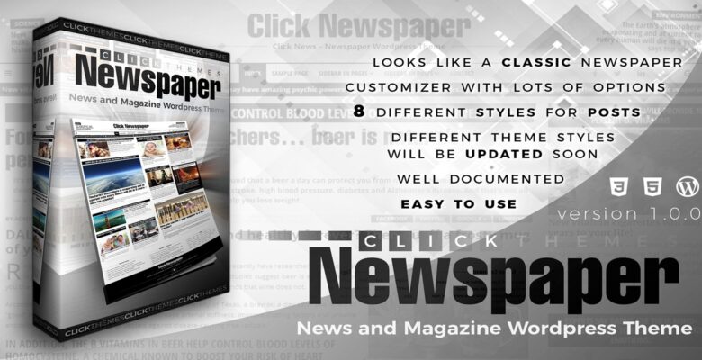 Click Newspaper – WordPress Theme