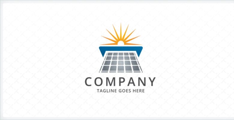Solar Panel Logo Template