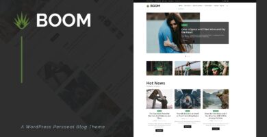 Boom – Creative Personal WordPress Blog Theme