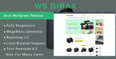 WS Dirax – Camera Woocommerce WordPress Theme