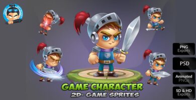 Knight Game Character Sprites 01