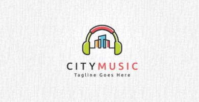 City Music Logo Template