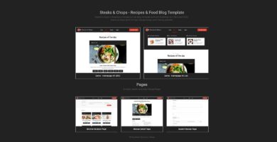 Steaks And Chops – Recipes Template