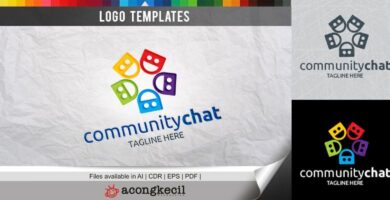 Community Chat – Logo Template