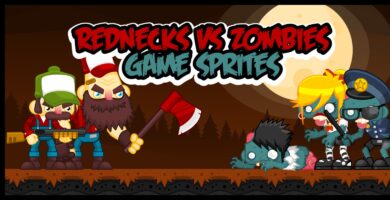 Rednecks vs Zombies – Game Sprites