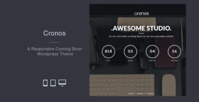 Cronos –  WordPress Coming Soon Theme