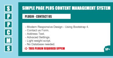 Contact us – SPPCMS Plugin