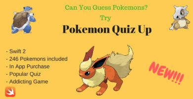 Pokemon Quiz Up – iOS Swift Source Code