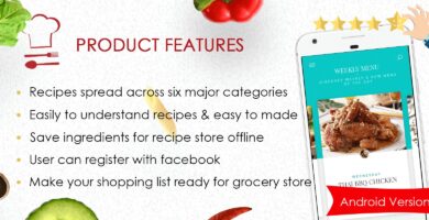 Foodie – Recipes Android App Source Code