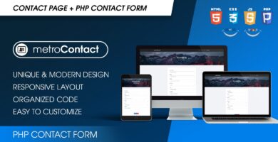 MetroContact – PHP Contact Form Template