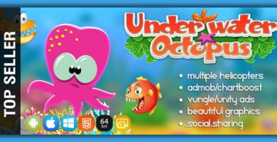 Underwater Octopus – Unity Game Source Code