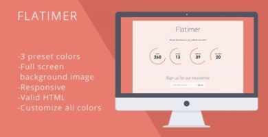Flatimer – Coming soon HTML Template