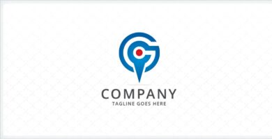 Geo-tagging Letter G Logo