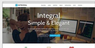 Integral – Responsive Parallax WordPress Theme