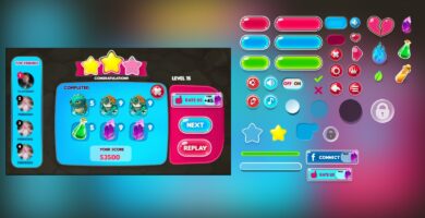 Colorful Bubble Game GUI
