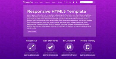 Voondu – Responsive  HTML Template
