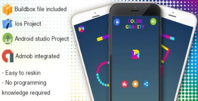 Color Gravity – Buildbox Game Template