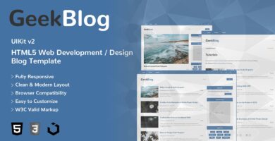 GeekBlog – HTML5 Web Development Design Blog Theme
