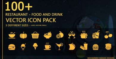 Restaurant Food And Drink – Icon Pack