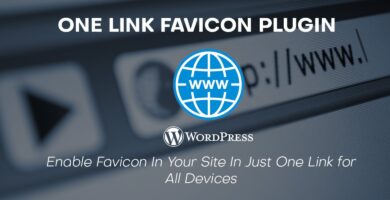One Link Favicon WordPress Plugin