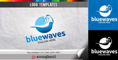 Blue Waves – Logo Template