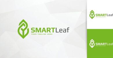 Smart Leaf Logo Template
