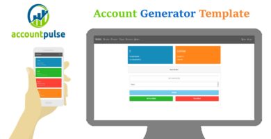 AccountPulse – Account Generator Template PHP
