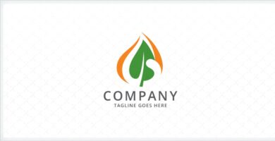 Letter G Leaf Logo