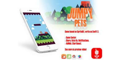 Jumpy Pets – iOS Xcode Source Code