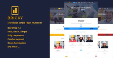 Bricky – Construction Website Template