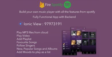 FireSpotify – Spotify Clone App Ionic 3