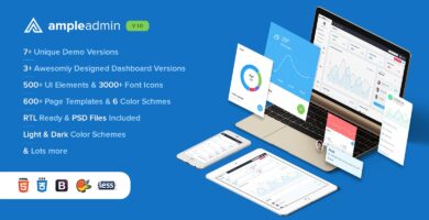 Ample Admin – The Ultimate Dashboard Template