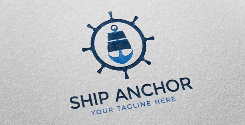Ship Anchor Logo Template