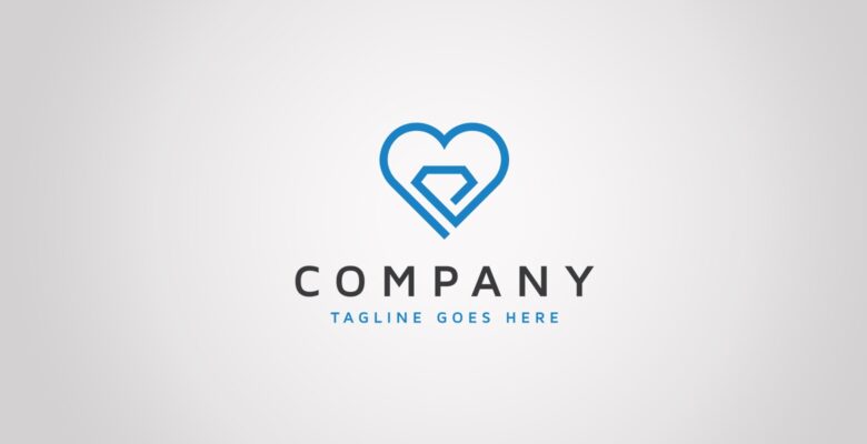 Heart Diamond – Logo Template
