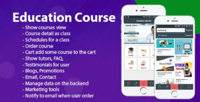 Education Course – Android Template With Backend