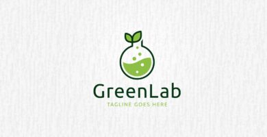Green Lab Logo Template