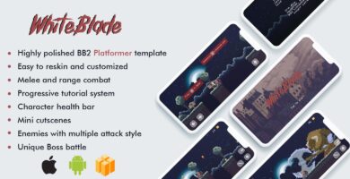 WhiteBlade – Buildbox 2 Platformer Template