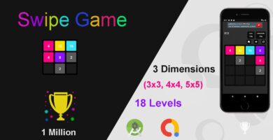 Swipe Game  Version Pro –  Android  Template