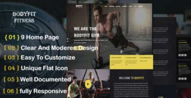 Body Fitness HTML Template