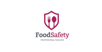 Food Safety Logo Concept In Vector Format